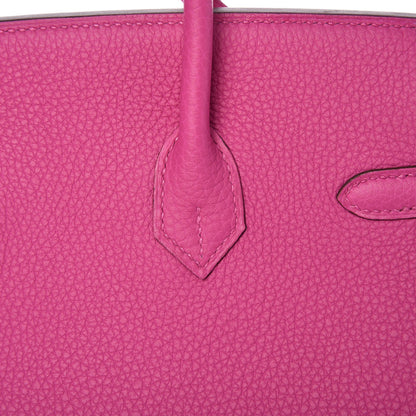 Hermes Togo Birkin 25 Magnolia 12 of 33