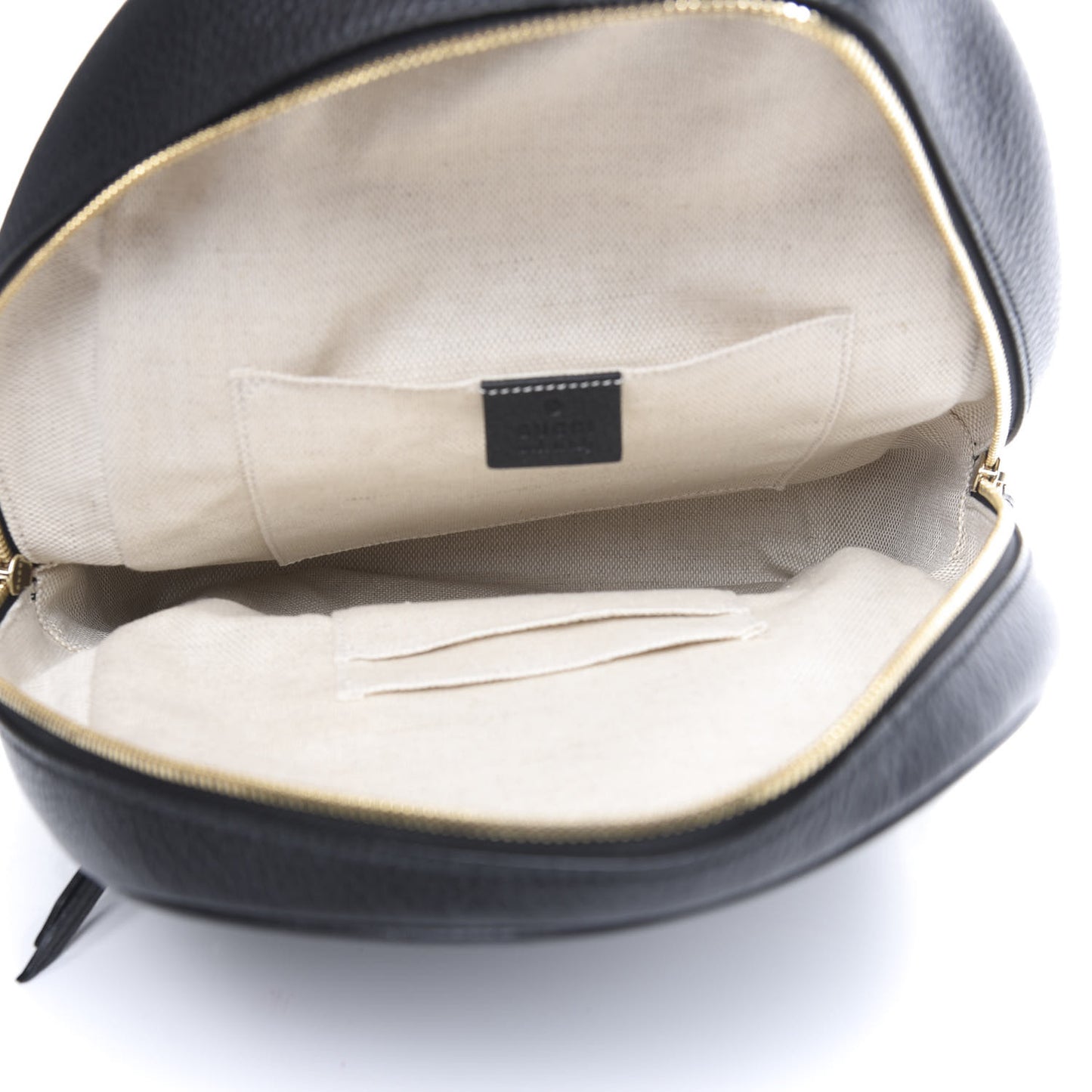 Pebbled Calfskin Soho Chain Backpack Black