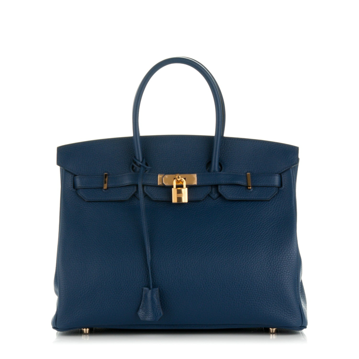 Hermes Taurillon Clemence Birkin 35 Bleu Saphir 1 of 24