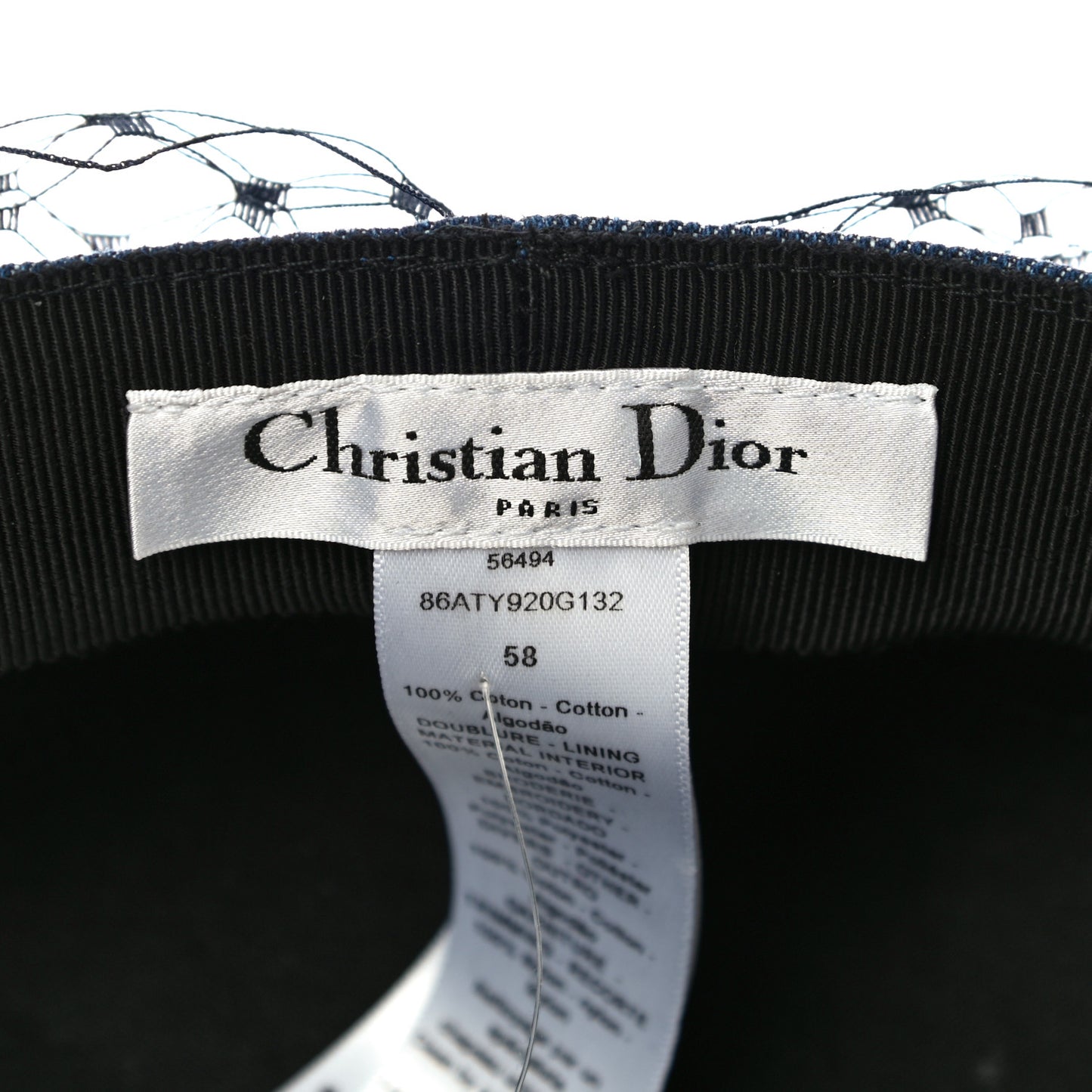 Denim Arty Veil Cap 58 Blue