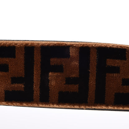 Fendi Velvet Tapestry FF Strap You Tobacco 9 of 9