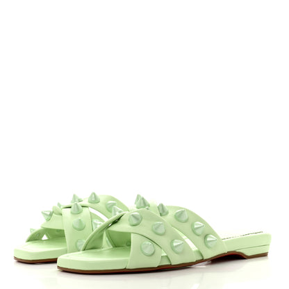 Christian Louboutin Calfskin Miss Spika Club Sandals 38.5 Studio Green 3 of 7
