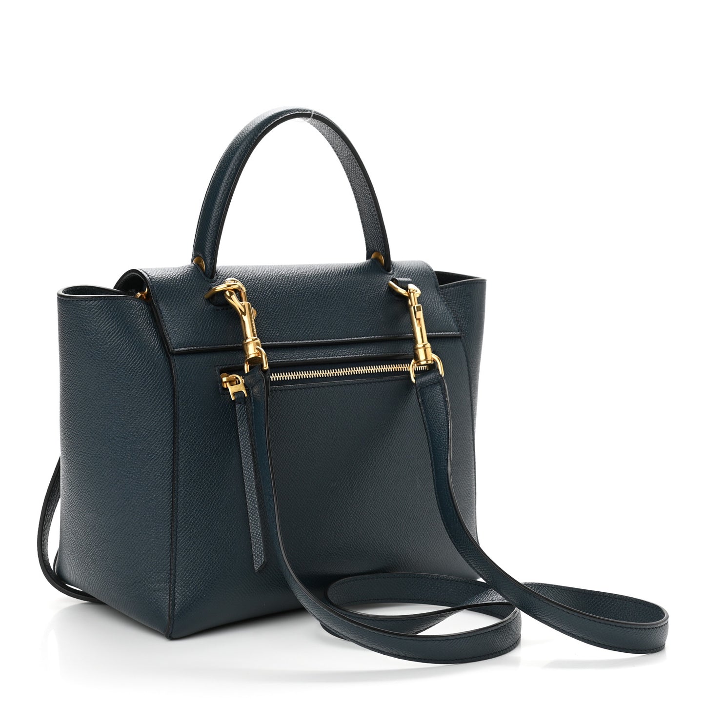 Baby Grained Calfskin Micro Belt Bag Abyss Blue
