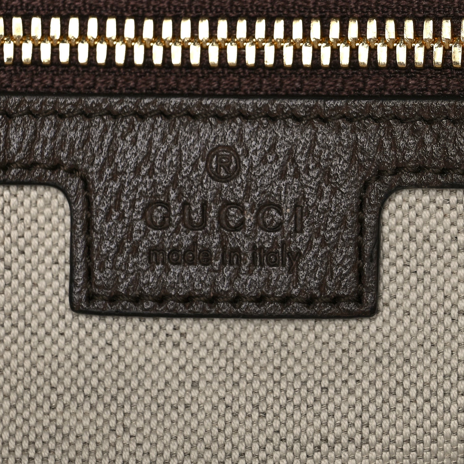 Gucci Monogram Jumbo GG Textured Dollar Calfskin Web Messenger Shoulder Bag Camel Ebony New Acero 6 of 15