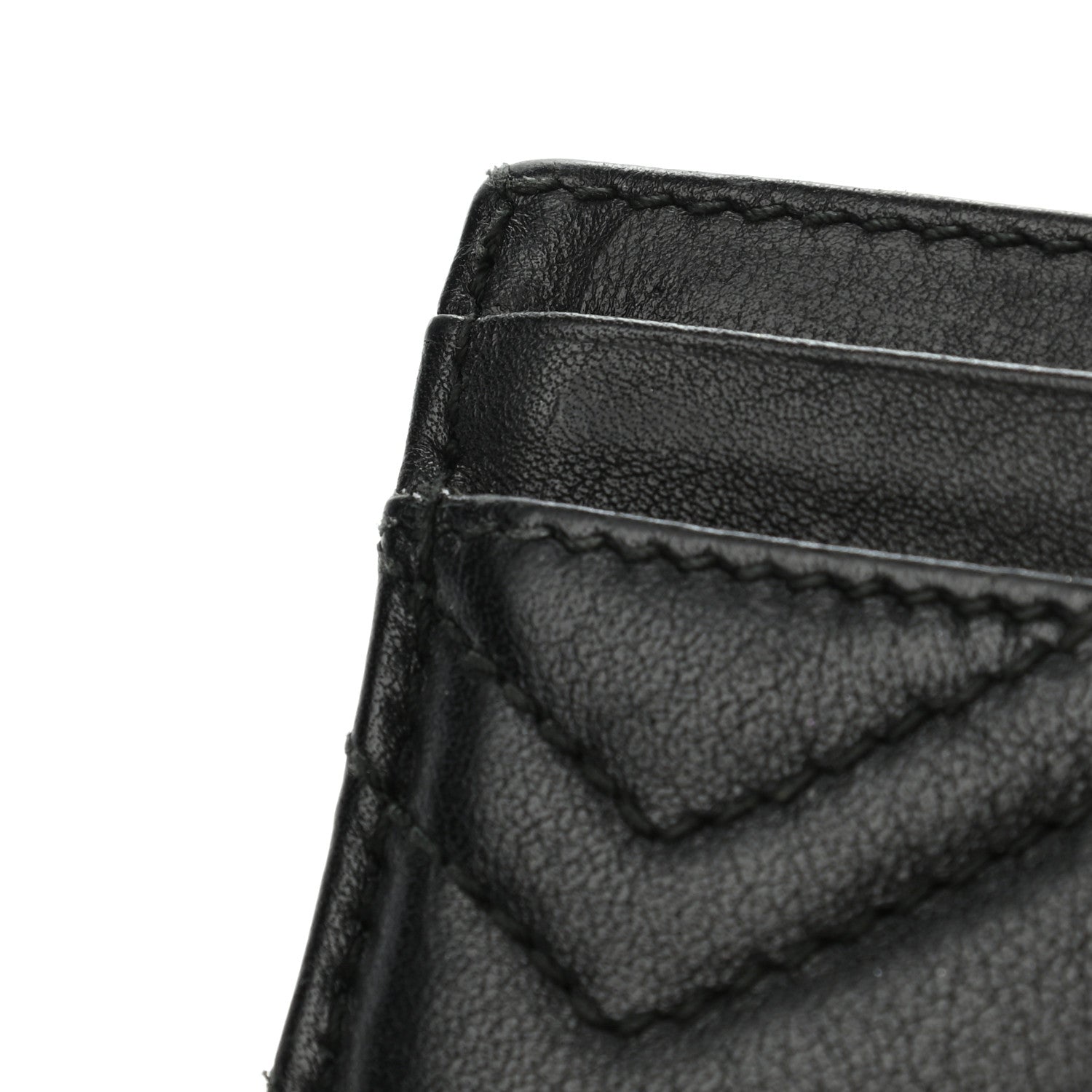 Gucci Calfskin Matelasse GG Marmont Card Holder Black 8 of 9