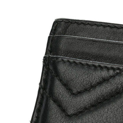 Gucci Calfskin Matelasse GG Marmont Card Holder Black 8 of 9