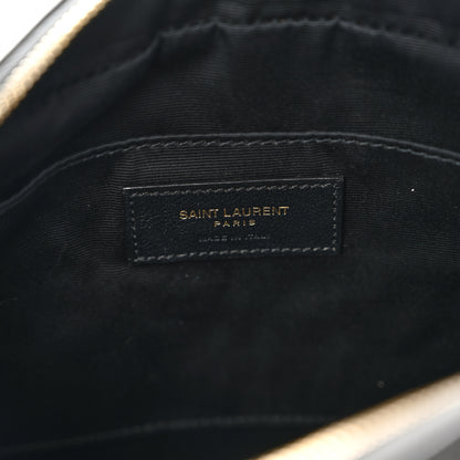 Saint Laurent Calfskin Matelasse Monogram Lou Camera Bag Storm 6 of 10