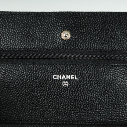 Chanel Caviar Quilted Wallet On Chain WOC Black 6 of 8