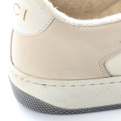 Gucci Nylon Nubuck Web Womens Screener Sneakers 38.5 Mystic White Dusty Milk 23 of 23