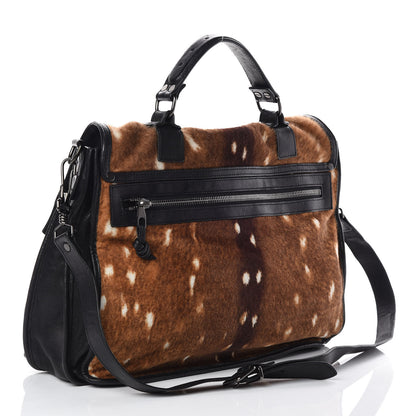 Proenza Schouler Calf Hair Animal Print Lambskin PS1 Large Satchel Multicolor 3 of 8