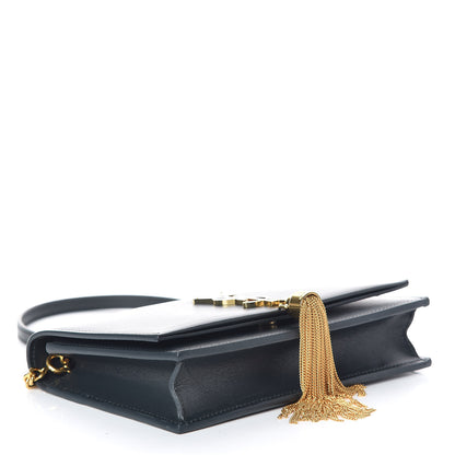 Saint Laurent Smooth Calfskin Classic Monogram Kate Tassel Chain Wallet Dark Leaf 4 of 10