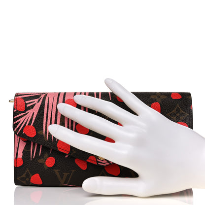 Louis Vuitton Monogram Jungle Dots Sarah Wallet Sugar Pink Poppy 2 of 10