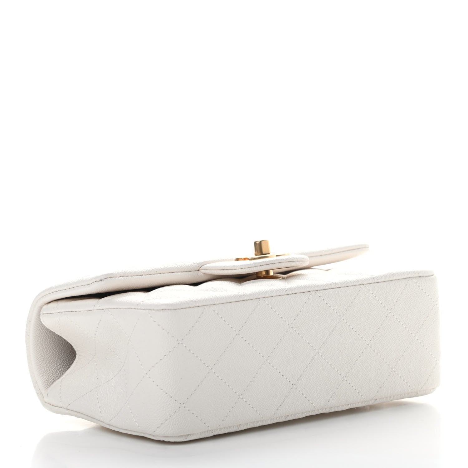 Chanel Caviar Quilted Mini Top Handle Rectangular Flap White 4 of 10