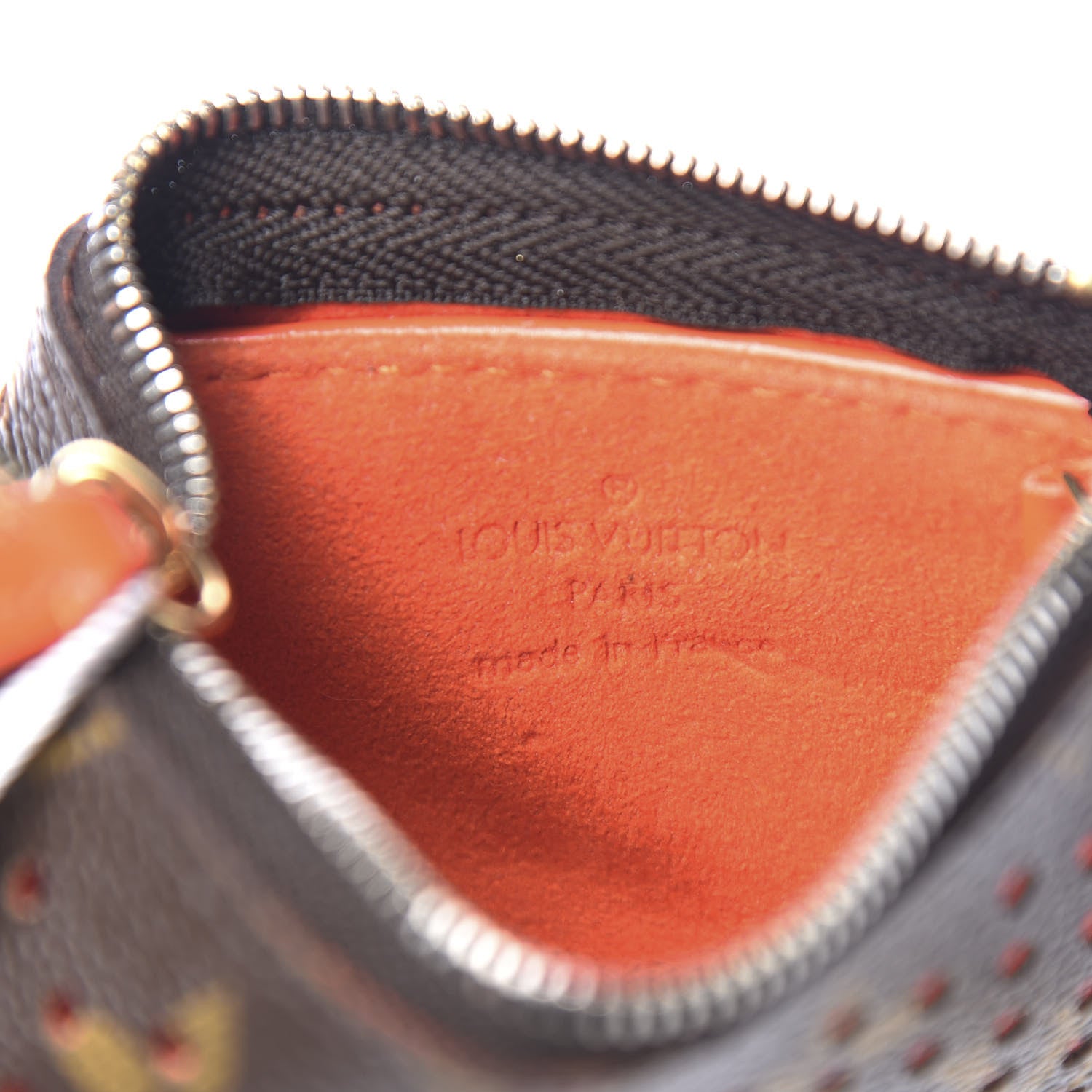 Louis Vuitton Monogram Perforated Key Pouch Orange 5 of 5