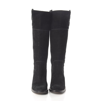 Gucci Suede Interlocking G Boots 37 Black 2 of 7