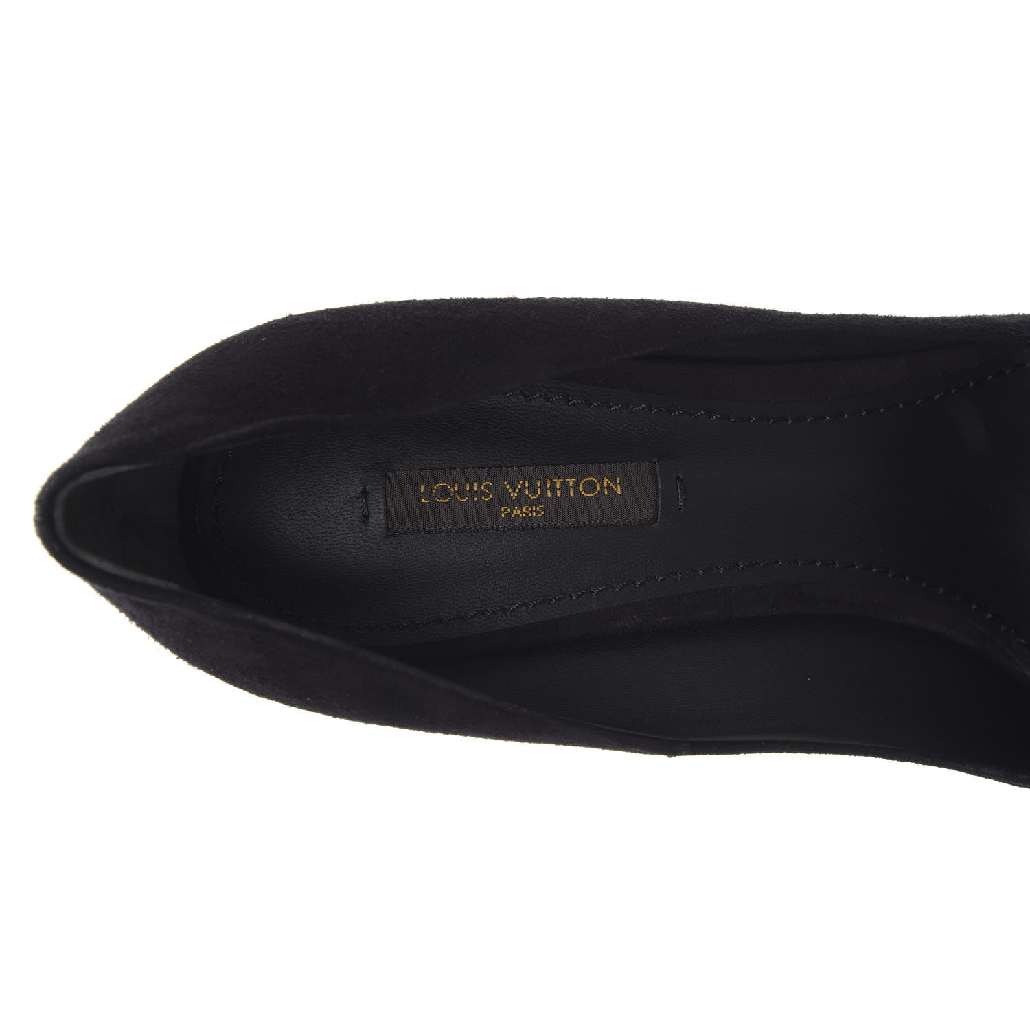 Louis Vuitton Suede Eyeline Pumps 39 Black 6 of 9