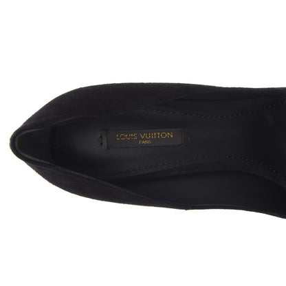 Louis Vuitton Suede Eyeline Pumps 39 Black 6 of 9
