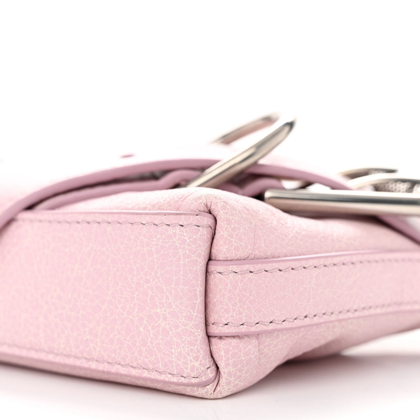 Aged Calfskin Mini Voyou Boyfriend Party Bag Old Pink