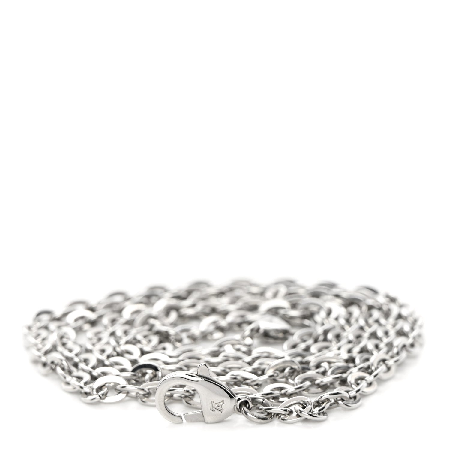Louis Vuitton Felicie Chain Long Shoulder Strap Silver 1 of 3