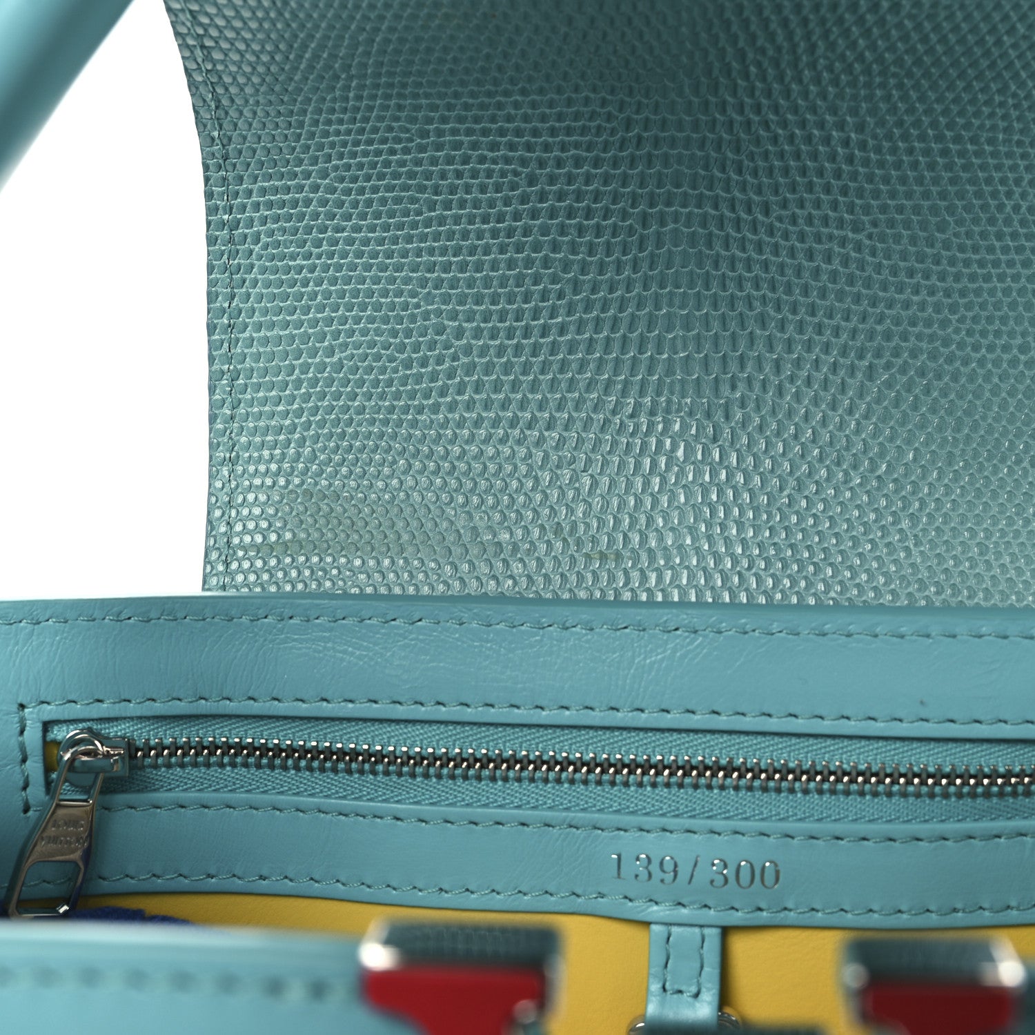 Louis Vuitton Calfskin Lizard Artycapucines Tschabalala Self PM Multicolor 9 of 10