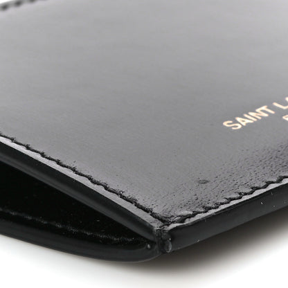 Saint Laurent Calfskin 5 Fragments Zip Pouch Card Holder Black 9 of 12