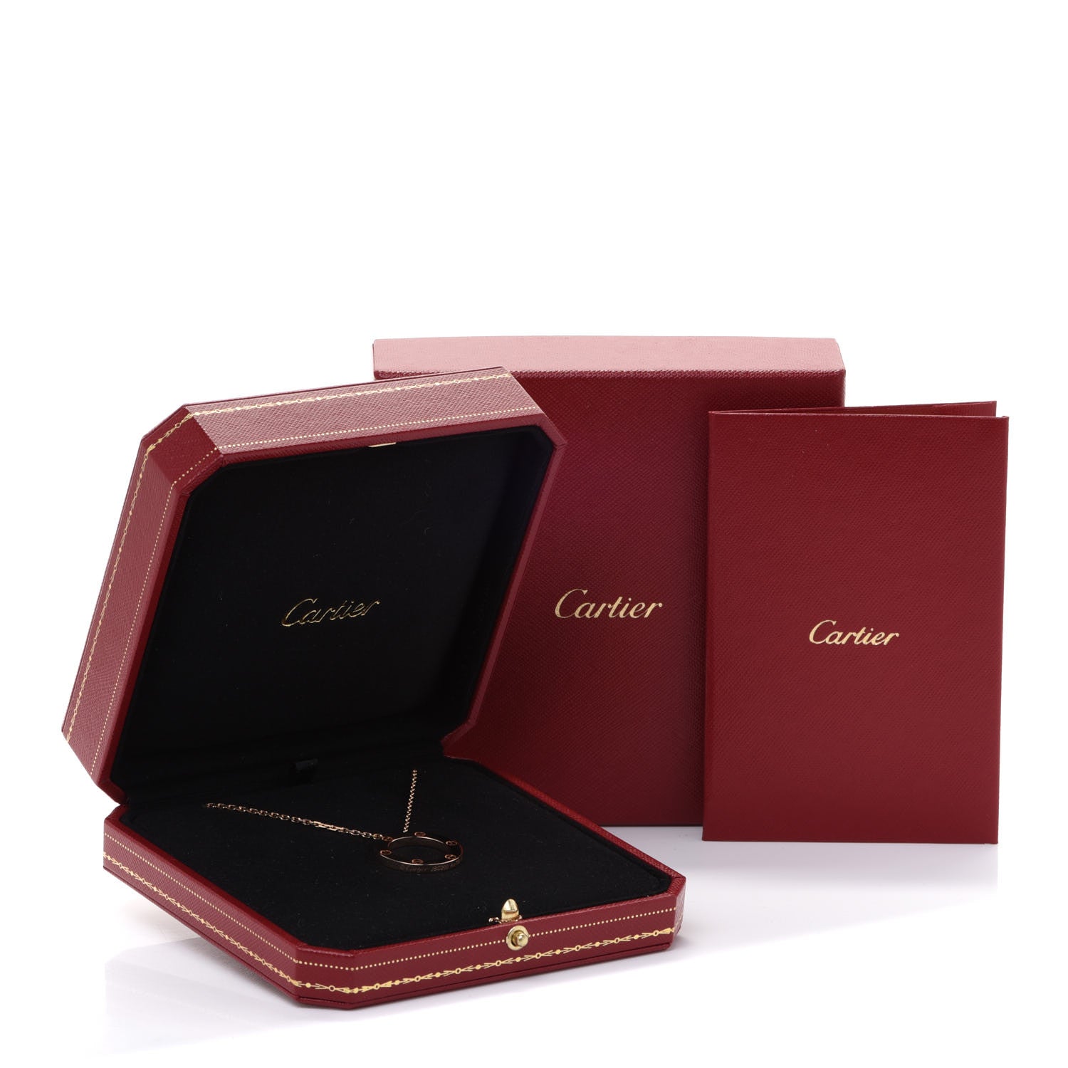 Cartier 18K Pink Gold LOVE Pendant Necklace 7 of 7