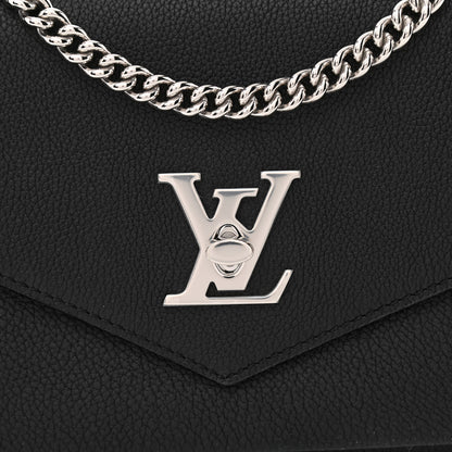 Louis Vuitton Soft Calfskin Mylockme Chain Bag BB Black 8 of 10