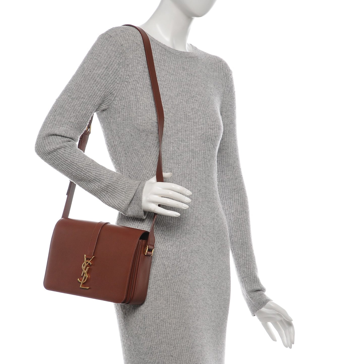 Smooth Calfskin Medium Classic Monogram Universite Bag Brown