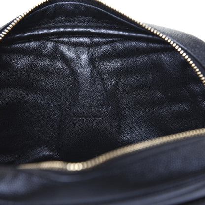 Saint Laurent Grain De Poudre Matelasse Monogram Mini Lou Camera Bag Black 9 of 15