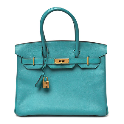 Hermes Epsom BIRKIN 30 Bleu Paon 1 of 12