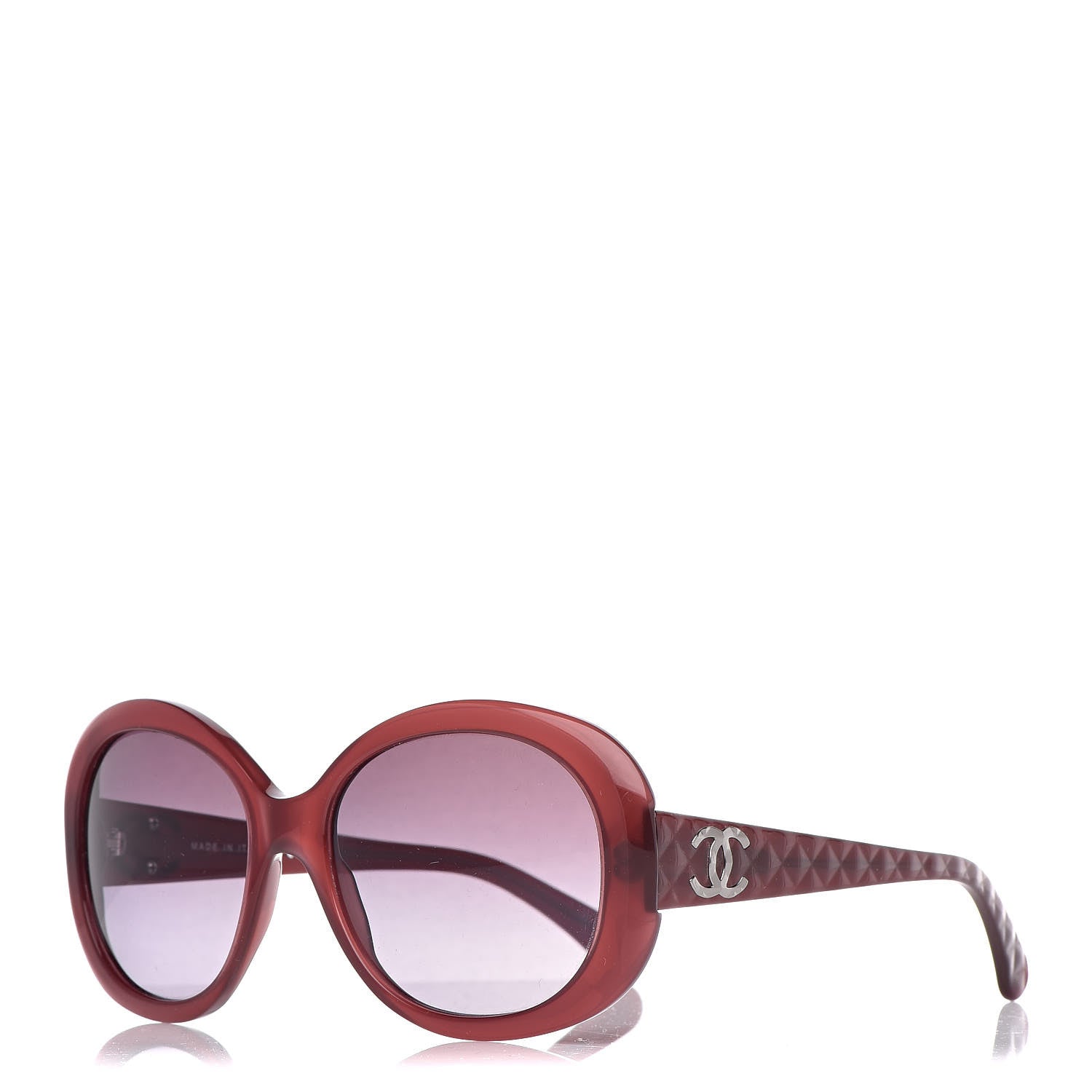 Chanel Quilted CC Sunglasses 5188 Burgundy 1 of 8