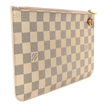 Louis Vuitton Damier Azur Neverfull MM GM Pochette Rose Ballerine 3 of 8