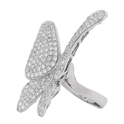 Parker & West by FASHIONPHILE 18K White Gold Diamond 3.25ctw Butterfly Ring 54 7 3 of 9