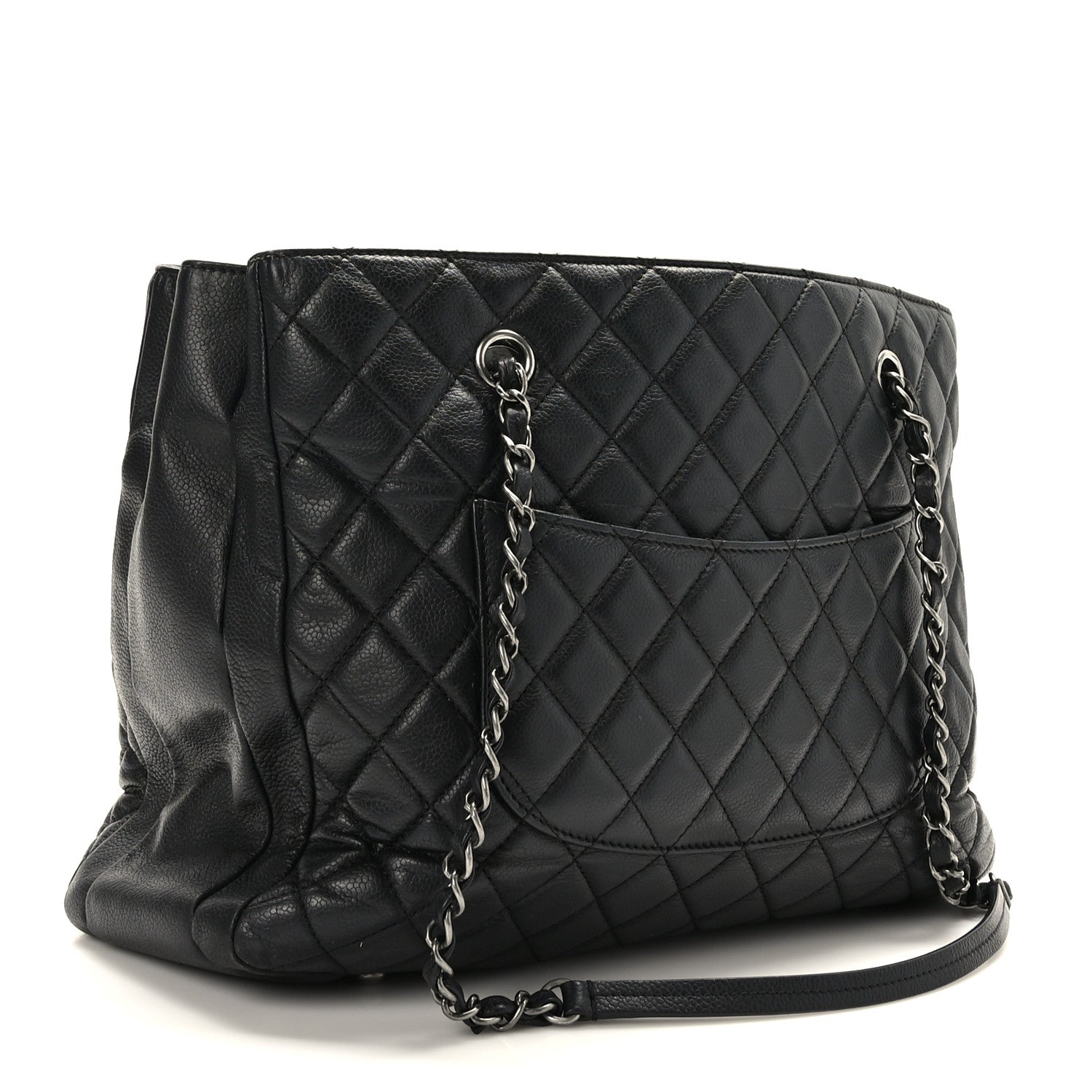 Chanel Caviar Quilted Urban Companion Shopping Tote Black 3 of 10