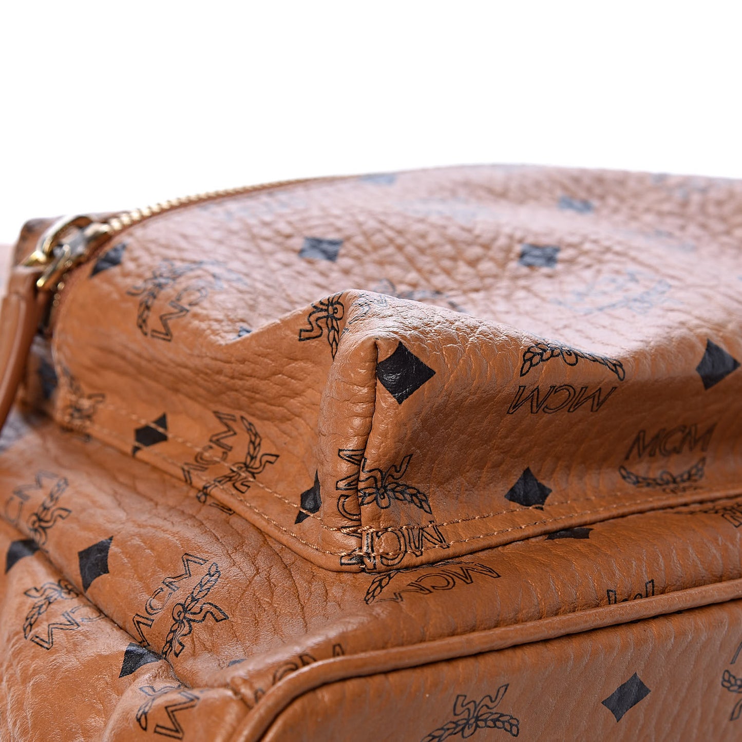 Visetos Medium Side Studs Stark Backpack Cognac