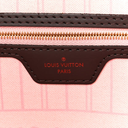 Louis Vuitton Damier Ebene Neo Neverfull MM Rose Ballerine 8 of 13