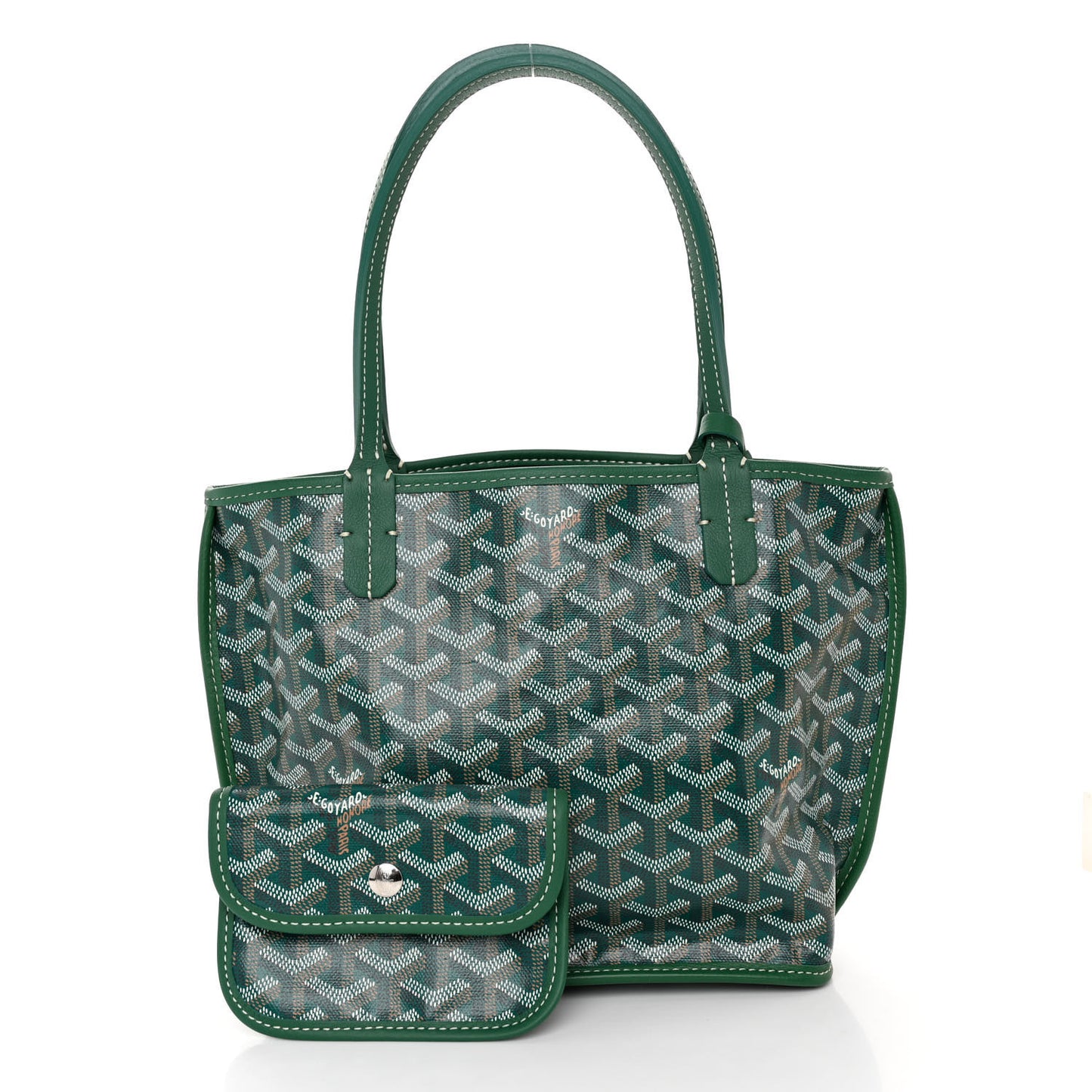 Goyardine Reversible Mini Anjou Green