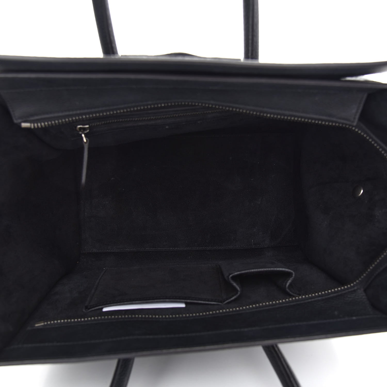 Celine Drummed Calfskin Mini Luggage Black 5 of 11