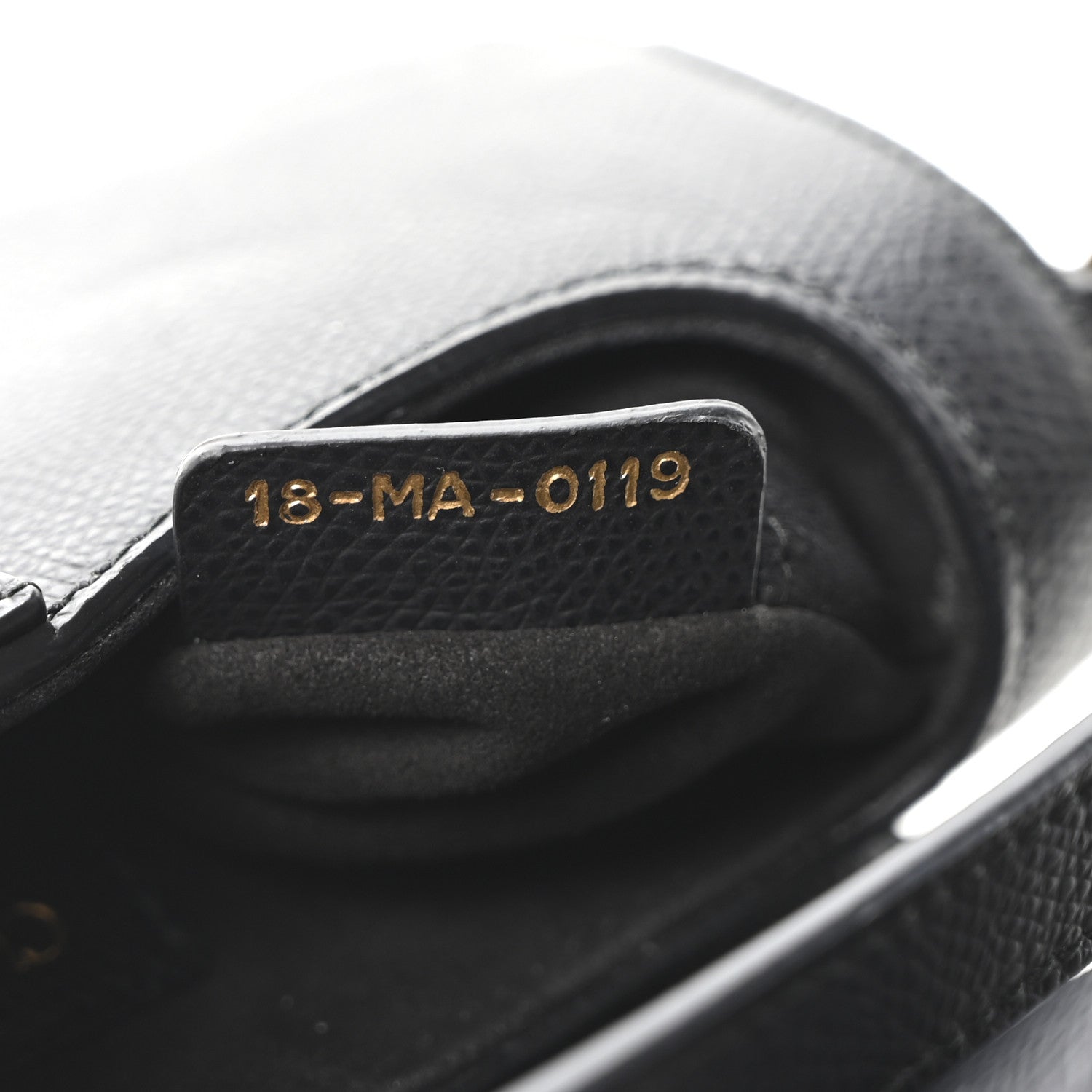 Christian Dior Grained Calfskin Mini Saddle Bag Black 7 of 10