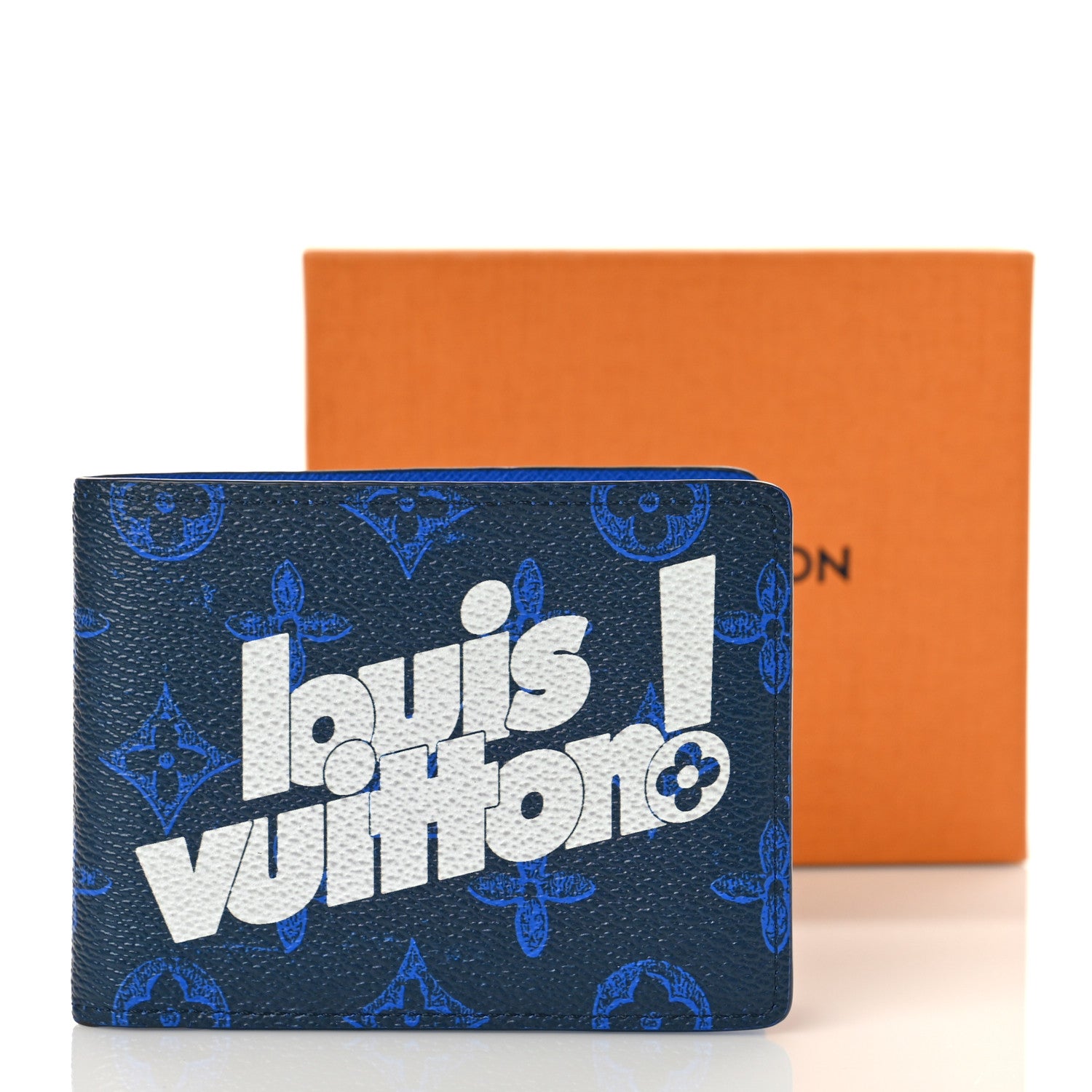 Louis Vuitton Vintage Monogram Everyday LV Multiple Wallet Blue