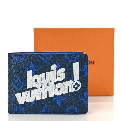 Louis Vuitton Vintage Monogram Everyday LV Multiple Wallet Blue 10 of 10