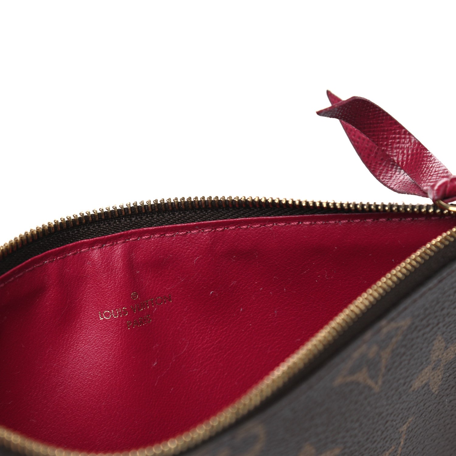 Louis Vuitton Monogram Pochette Felicie Chain Wallet Fuchsia 7 of 11