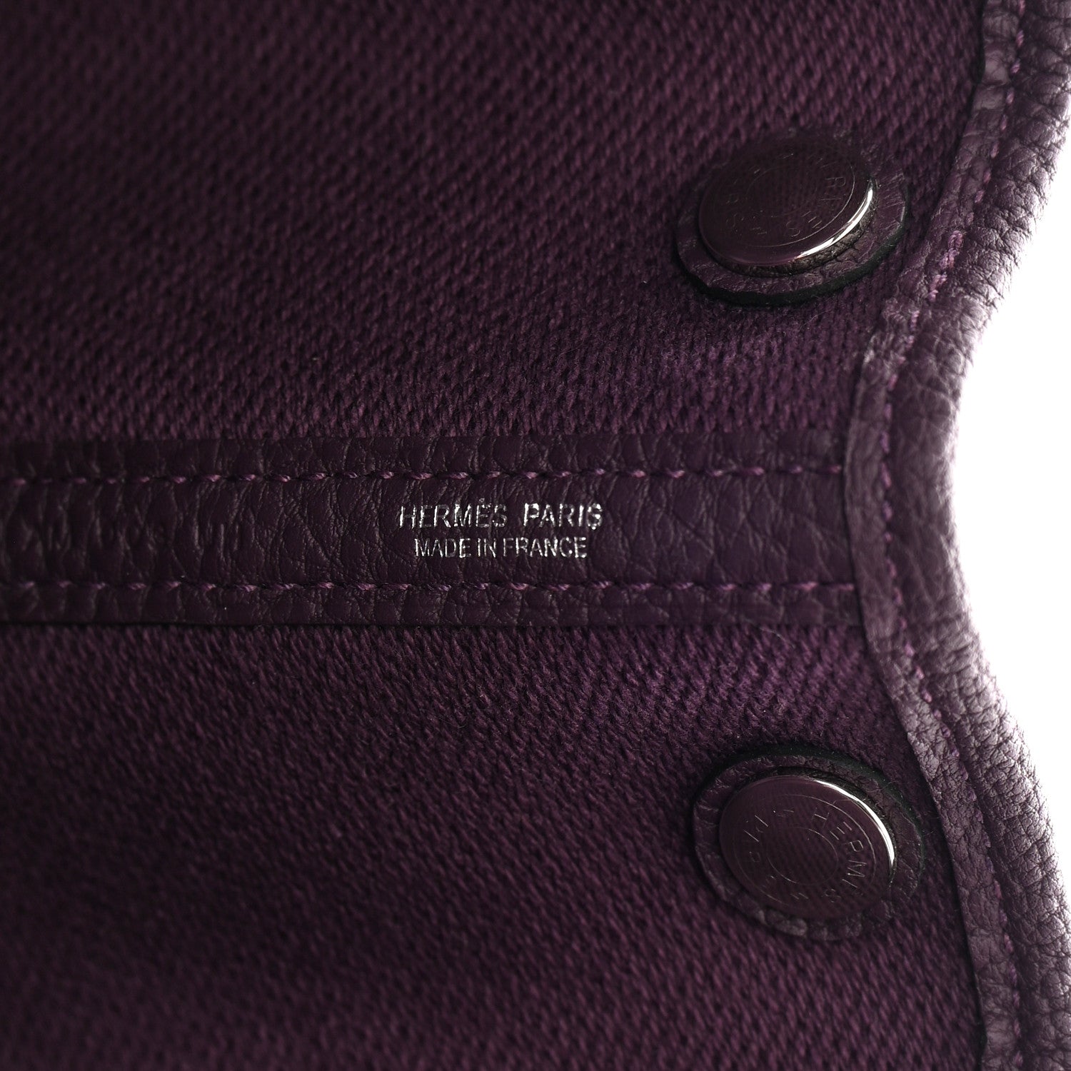 Hermes Twill H Negonda Garden Party 30 TPM Tote Ecru Cassis 6 of 11