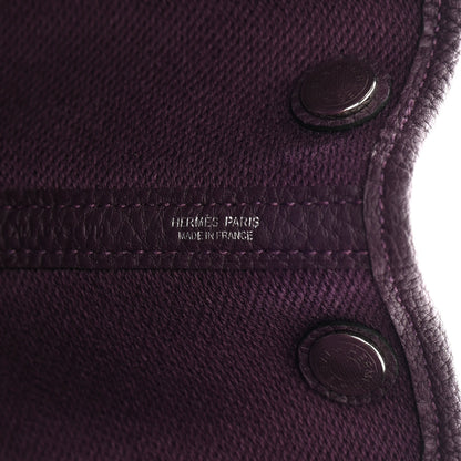 Hermes Twill H Negonda Garden Party 30 TPM Tote Ecru Cassis 6 of 11