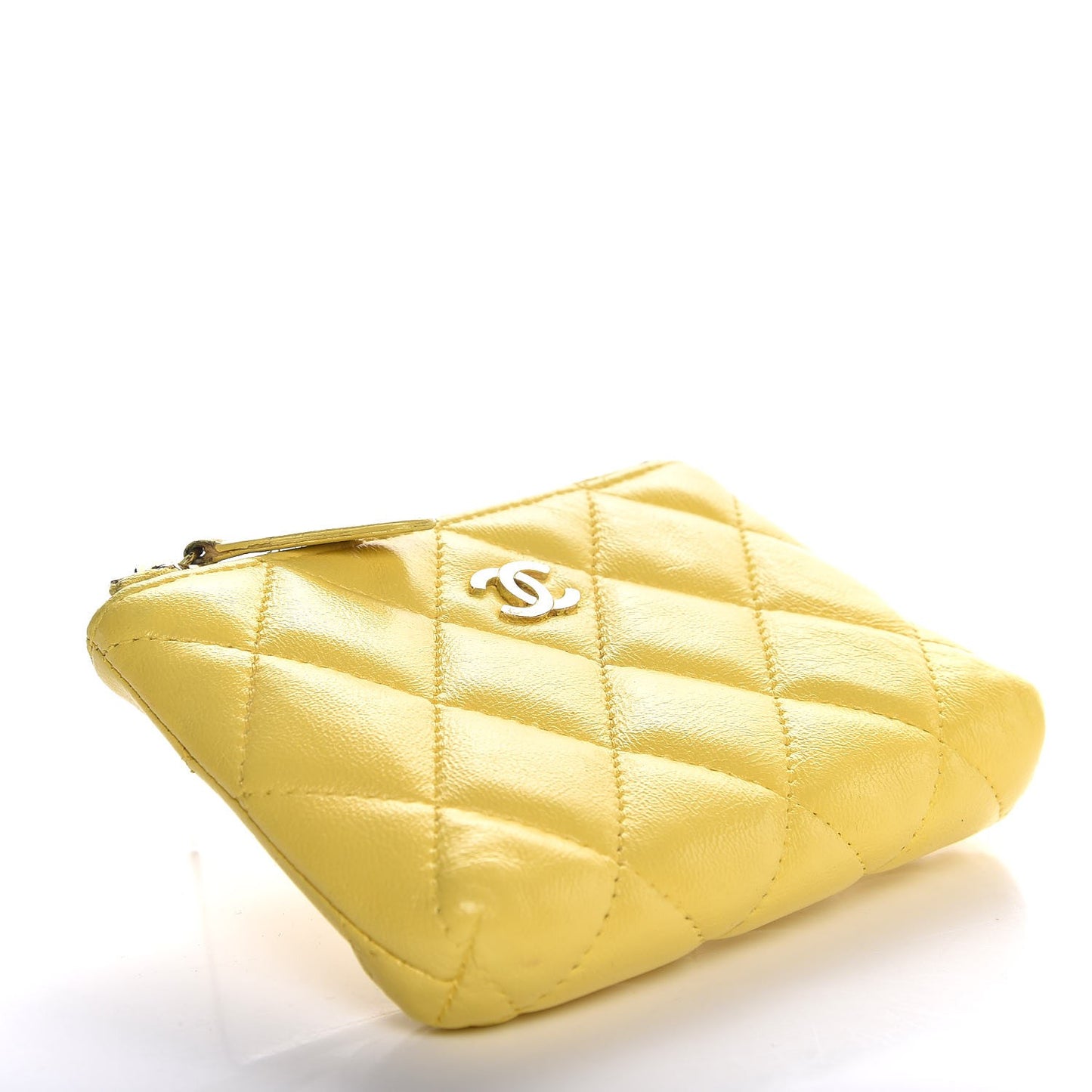 Lambskin Key Holder Case Yellow