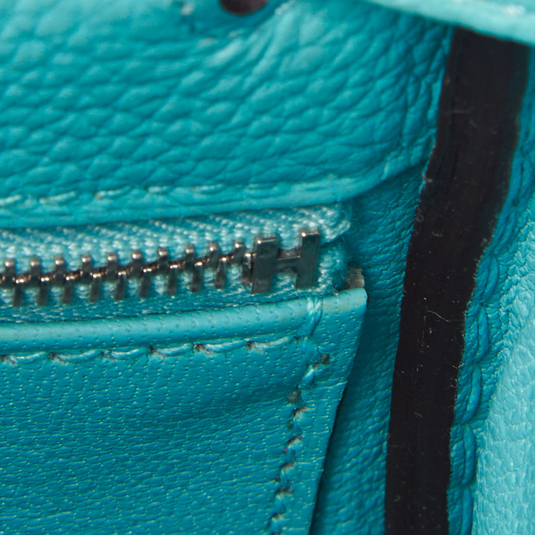 Hermes Togo Kelly Retourne 28 Bleu Atoll 26 of 31