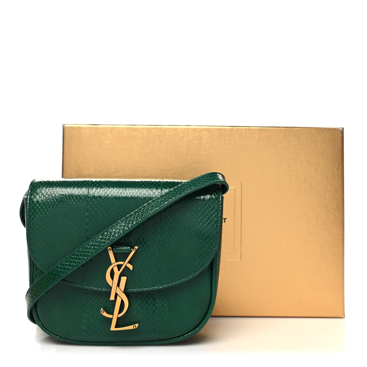 Saint Laurent Watersnake Small Kaia Satchel Green 11 of 11