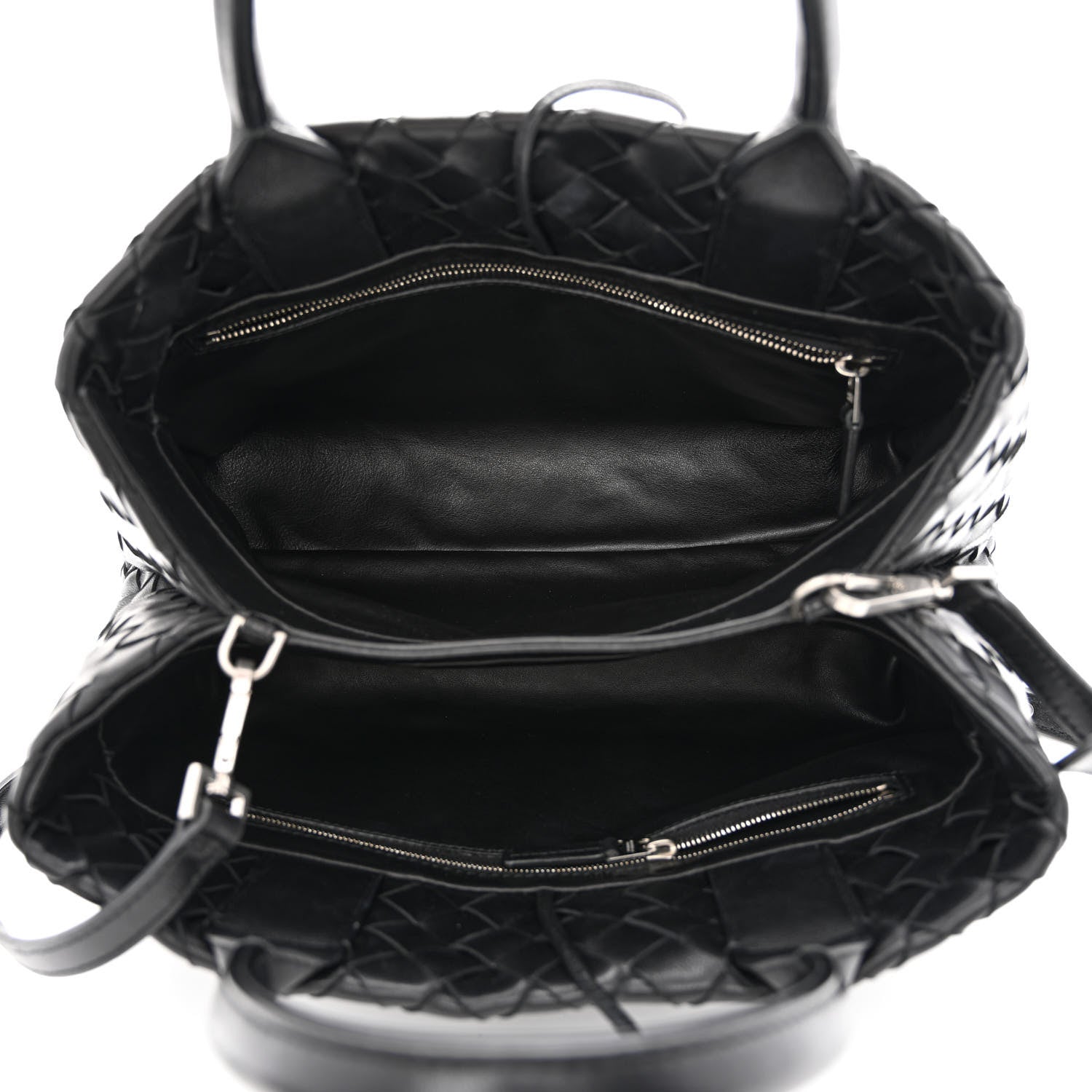 Bottega Veneta Nappa Intrecciato New Roma Tote Black 5 of 10
