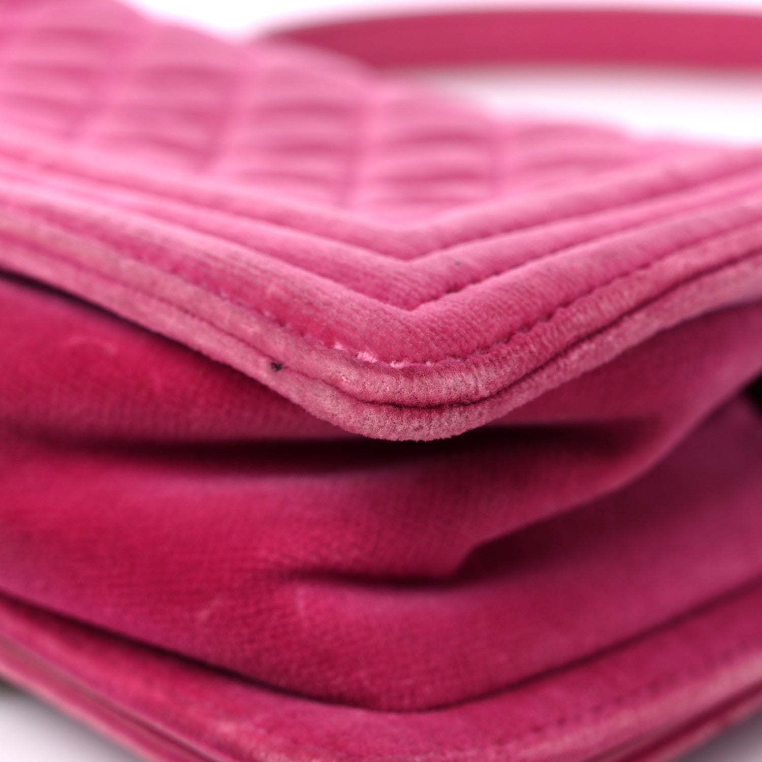 Chanel Velvet Quilted Small Boy Flap Pink 12 of 20