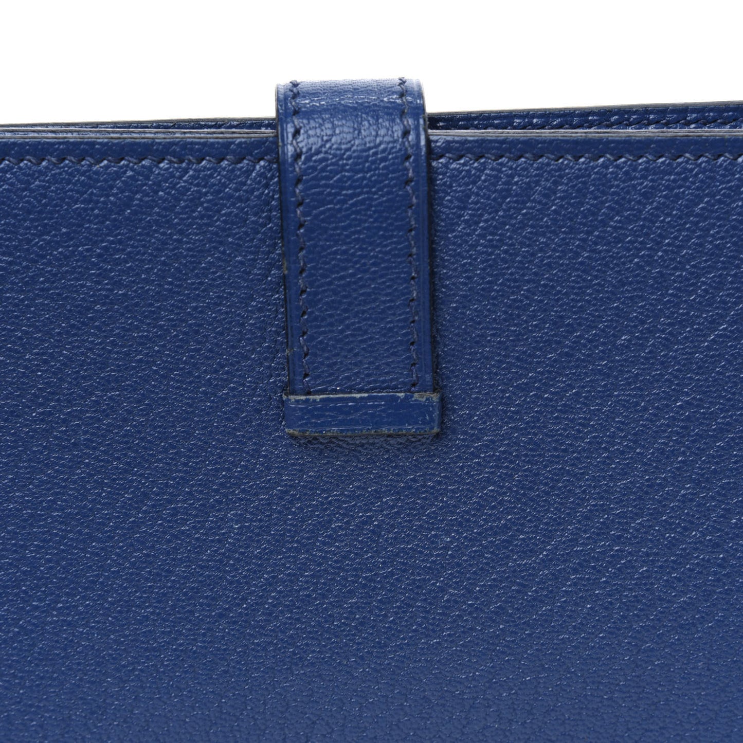 Chevre Mysore Bearn Gusset Wallet Bleu Saphir